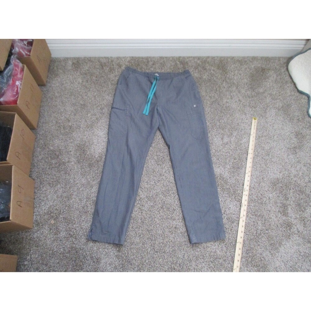 FIGS Kade Scrub Pants M Medium Graphite gray cargo pockets nurse medical women's